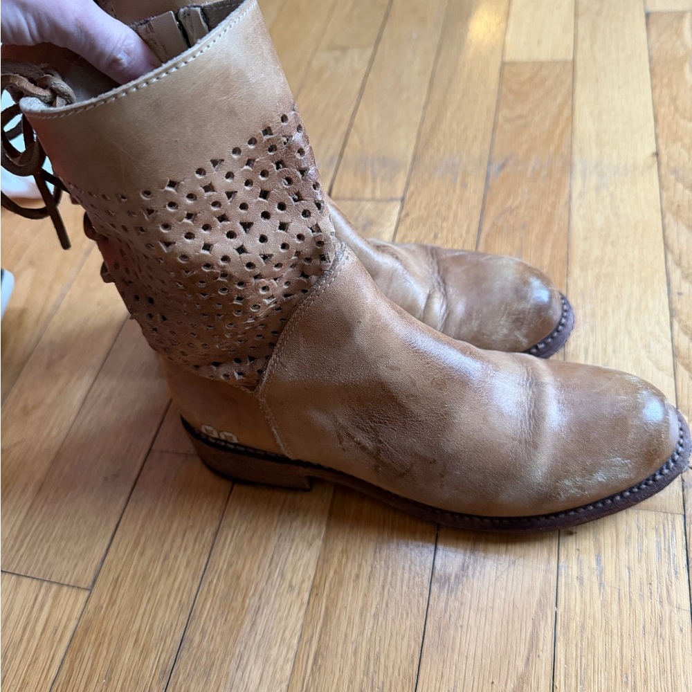 Bed Stu Distressed Leather Ankle Boots Anthropologie - Picture 3 of 8